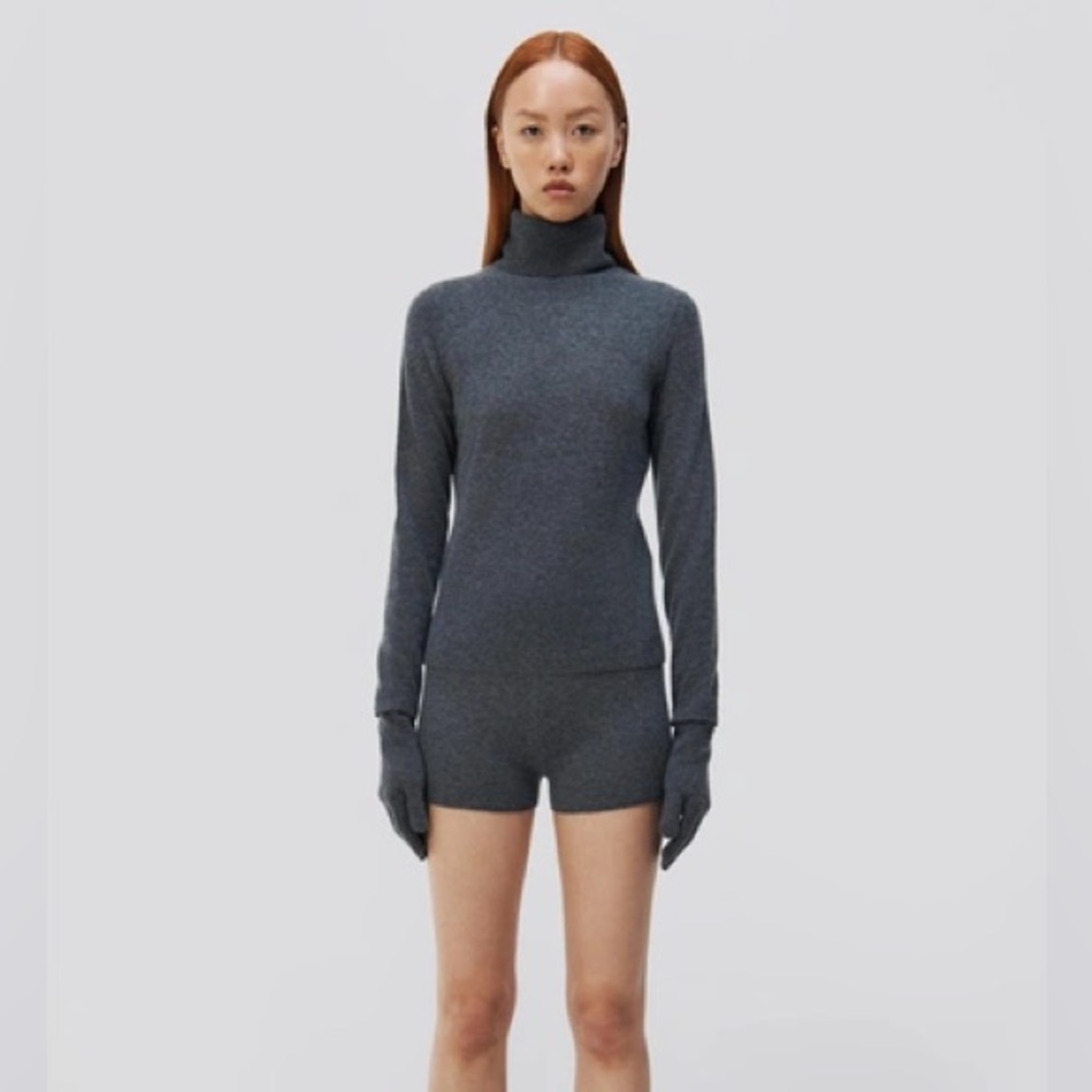 Simkhai - Dita Gloved Turtleneck (turtleneck + gloves) - Charcoal - Size S - Picture 3 of 3